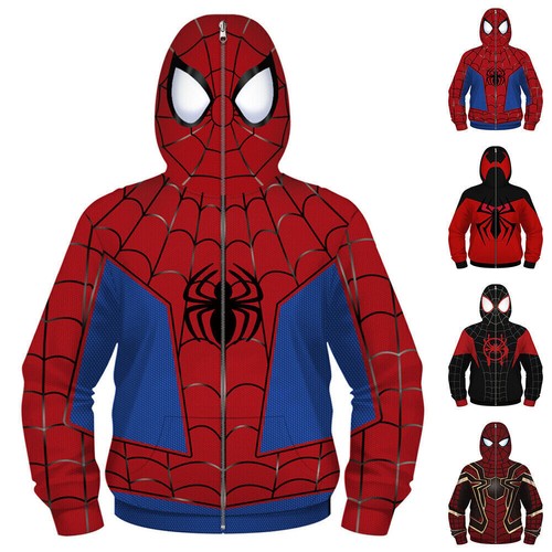 Spiderman full zip felpa - zip, con
